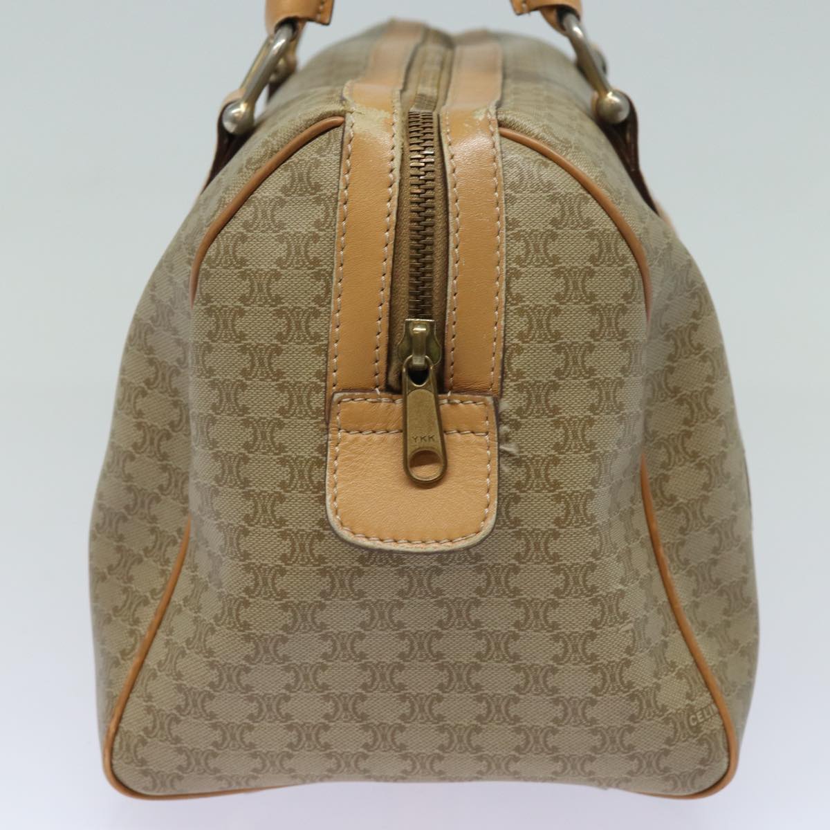 CELINE Macadam Canvas Boston Bag Beige  fm3561
