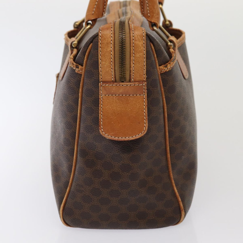 CELINE Macadam Canvas Shoulder Bag Hand Bag PVC Leather 2Set Brown  fm3566
