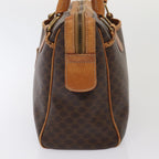 CELINE Macadam Canvas Shoulder Bag Hand Bag PVC Leather 2Set Brown  fm3566
