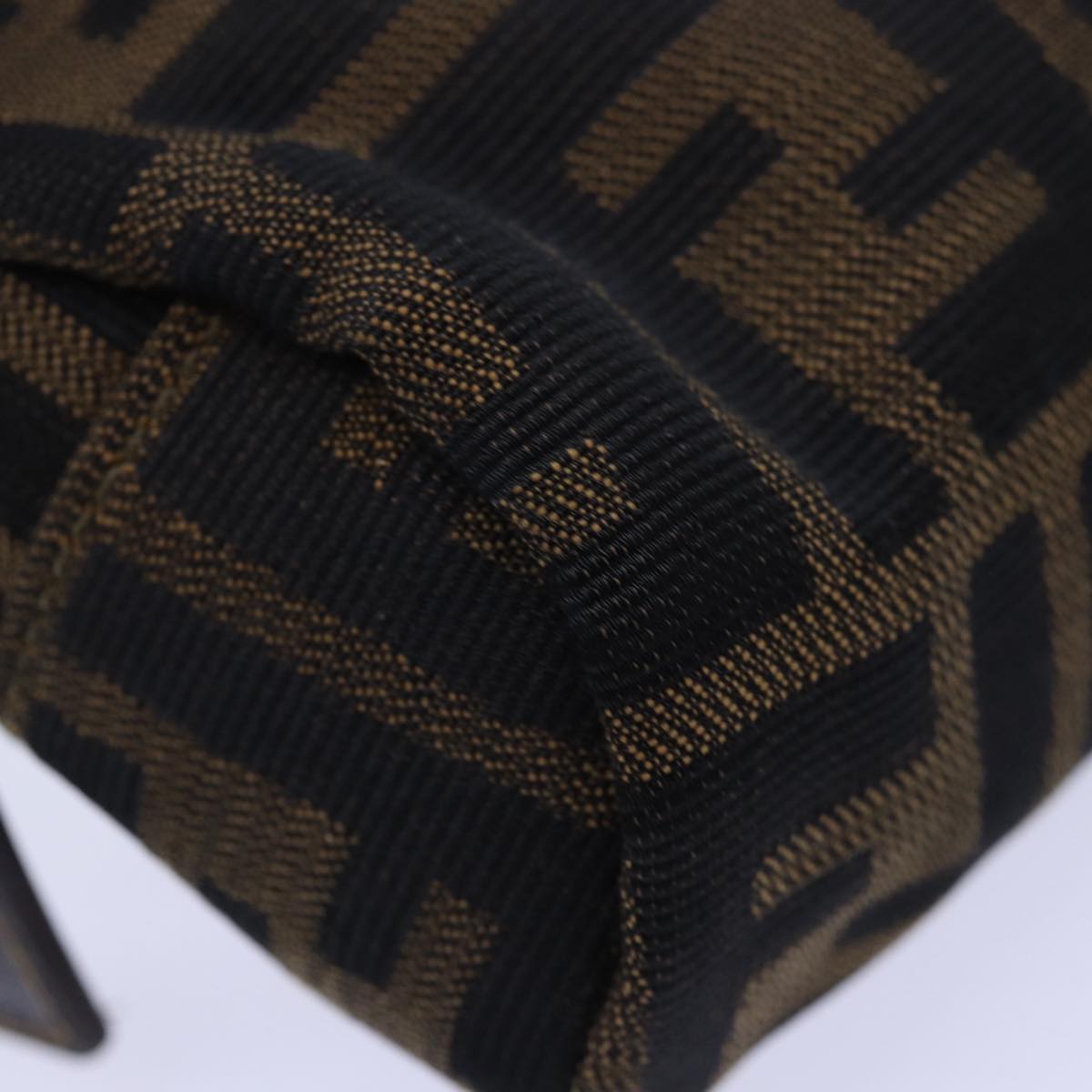 FENDI Zucca Canvas Pouch Brownfm3578
