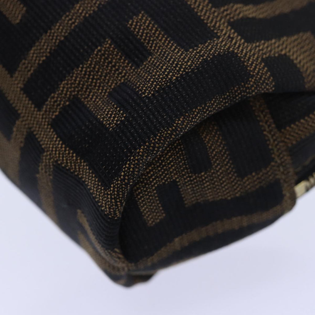 FENDI Zucca Canvas Pouch Brownfm3578