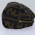 FENDI Zucca Canvas Pouch Brownfm3578