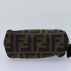 FENDI Zucca Canvas Pouch Brownfm3578