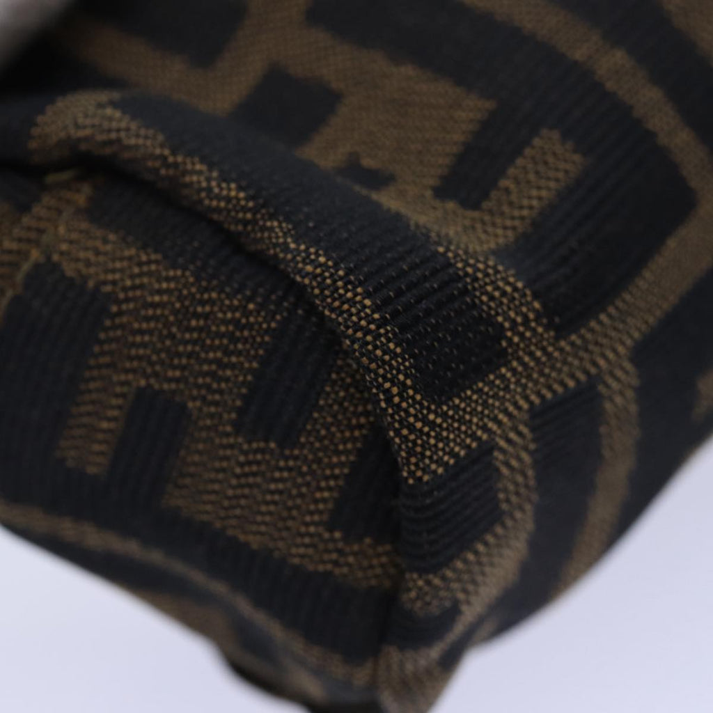 FENDI Zucca Canvas Pouch Brownfm3578