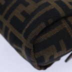 FENDI Zucca Canvas Pouch Brownfm3578