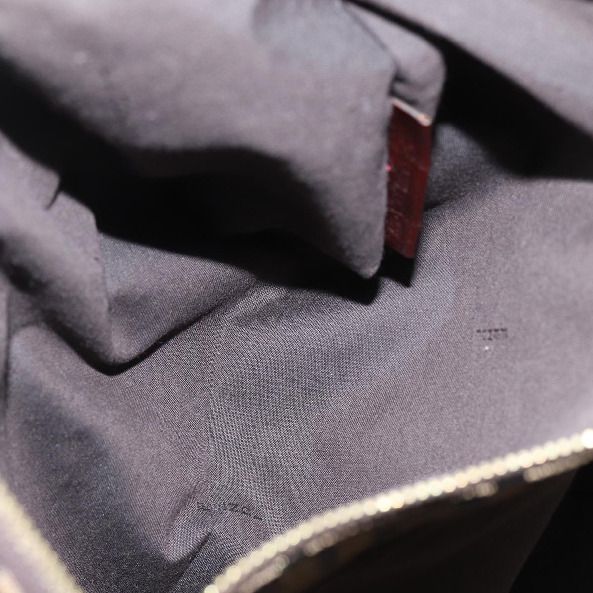 FENDI Zucca Canvas Chain Hand Bag Goldfm3589