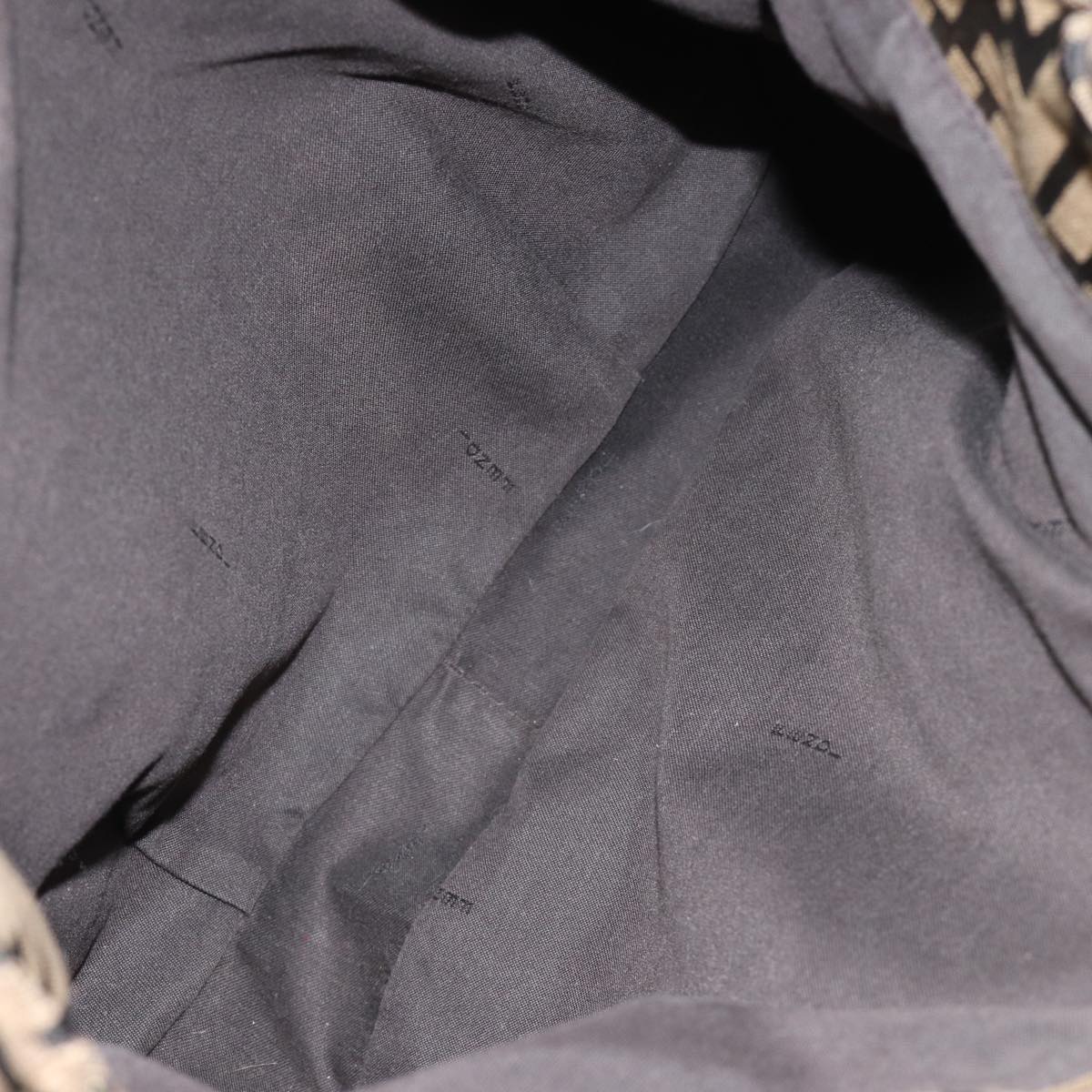 FENDI Zucca Canvas Chain Hand Bag Goldfm3589