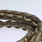 FENDI Zucca Canvas Chain Hand Bag Goldfm3589