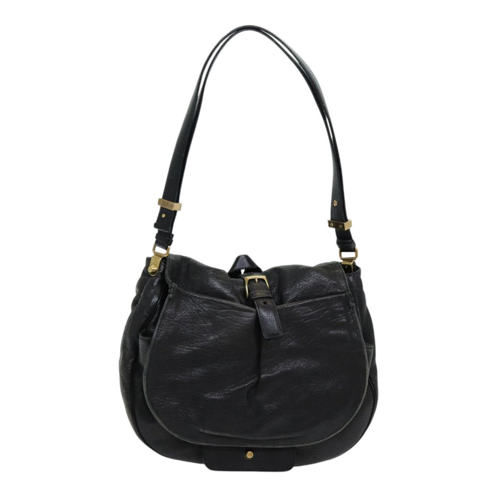 Chloe Shoulder Bag Leather Black fm3654