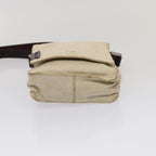 FENDI Canvas Shoulder Bag Beigefm3657