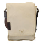 FENDI Canvas Shoulder Bag Beigefm3657