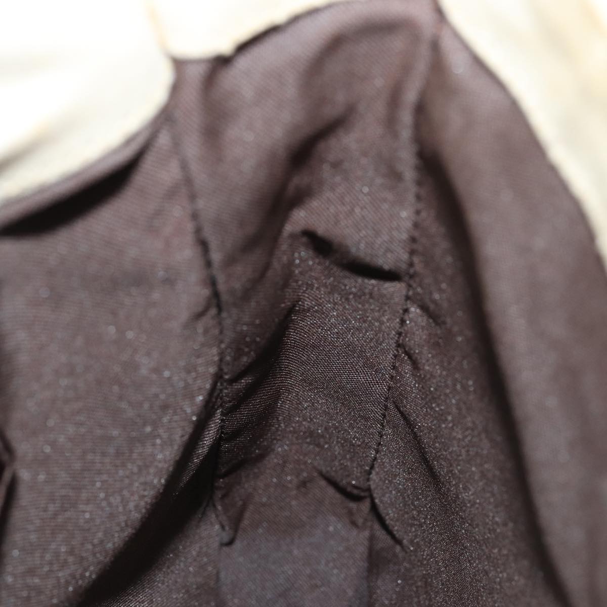 FENDI Canvas Shoulder Bag Beigefm3657