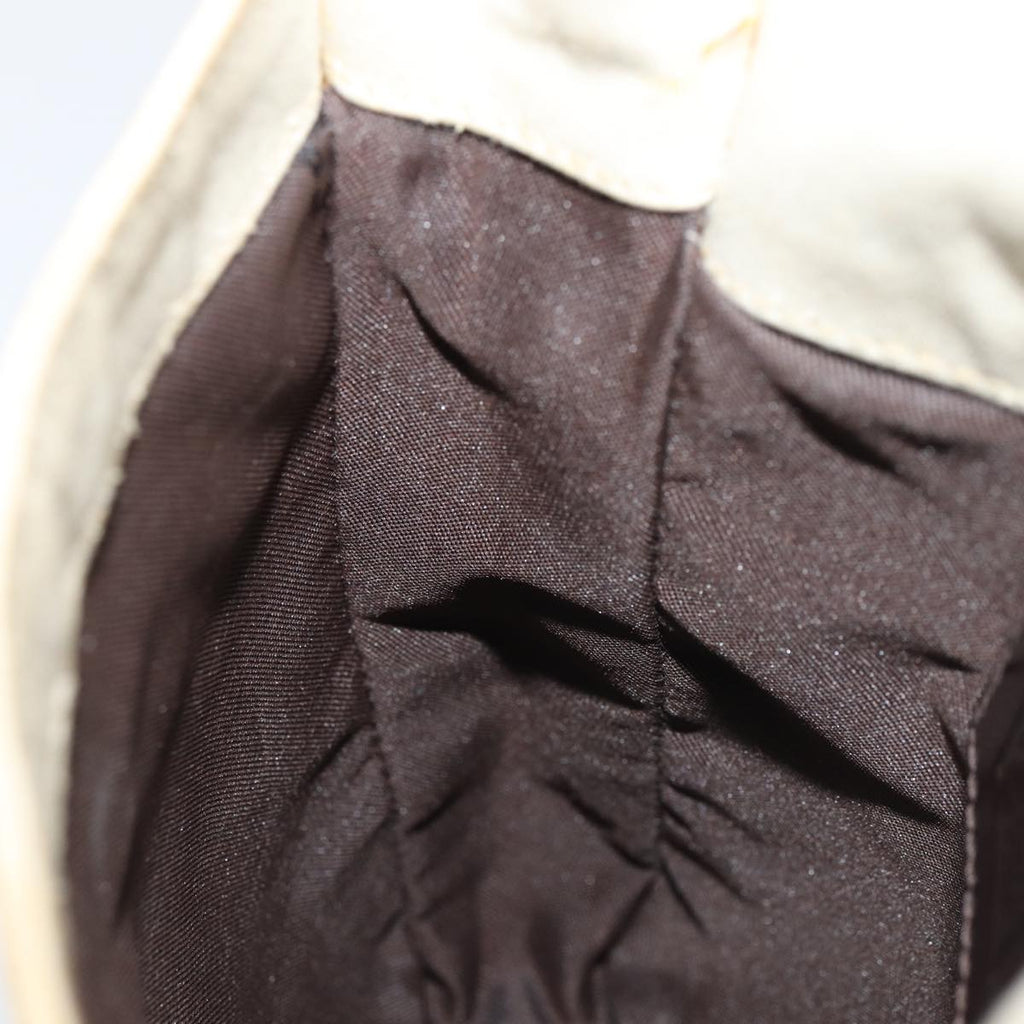 FENDI Canvas Shoulder Bag Beigefm3657