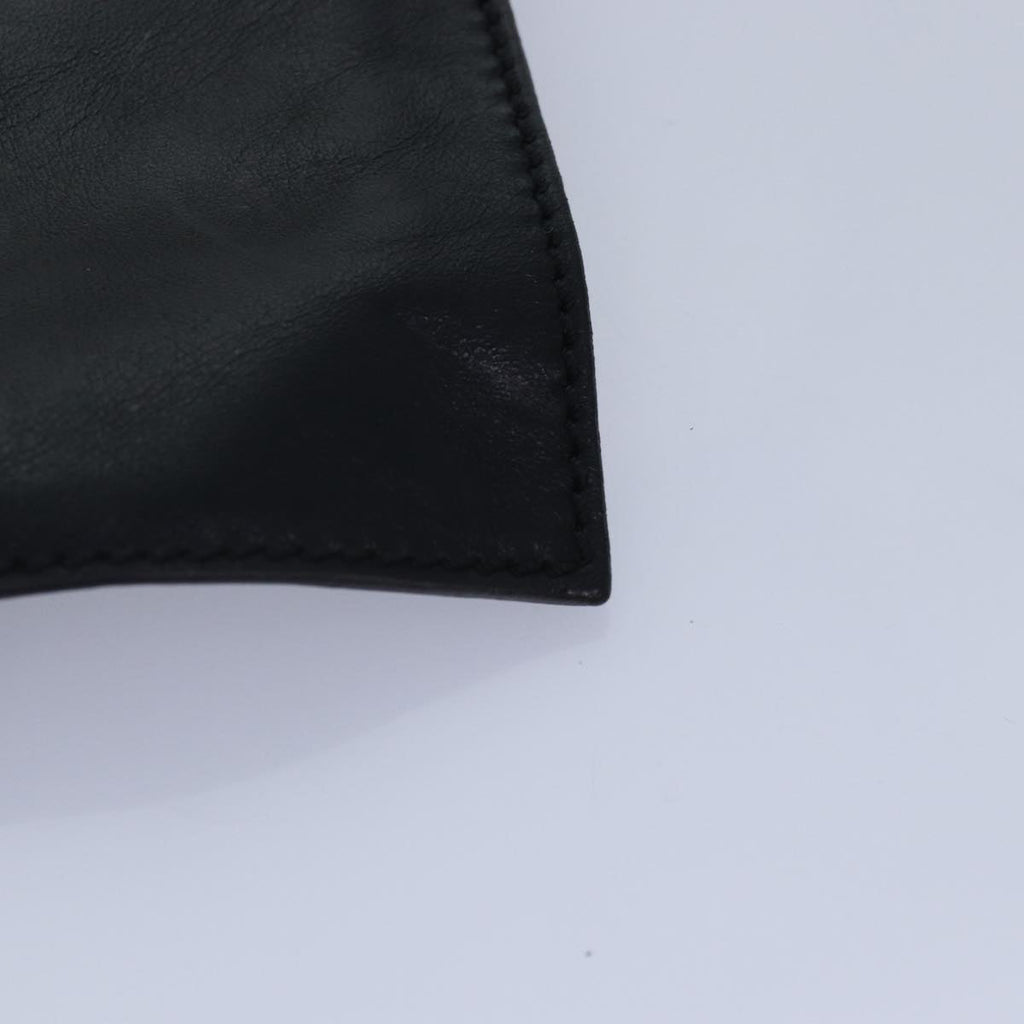 FENDI Zucca Canvas Shoulder Bag Leather Black Goldfm3729