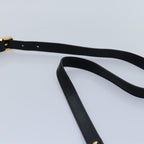 FENDI Zucca Canvas Shoulder Bag Leather Black Goldfm3729