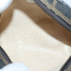 FENDI Zucca Canvas Pouch Brown Black Silverfm3759