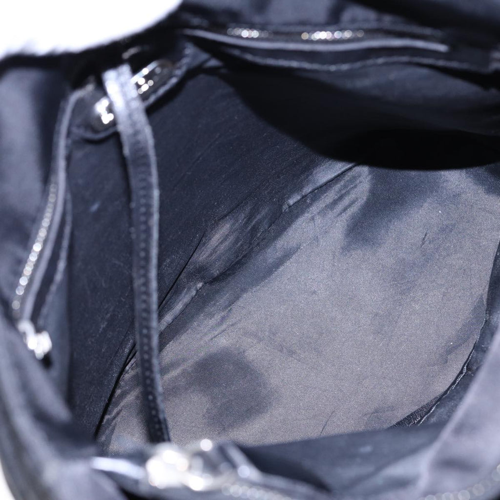FENDI Tote Bag Nylon Silver Blackfm3779