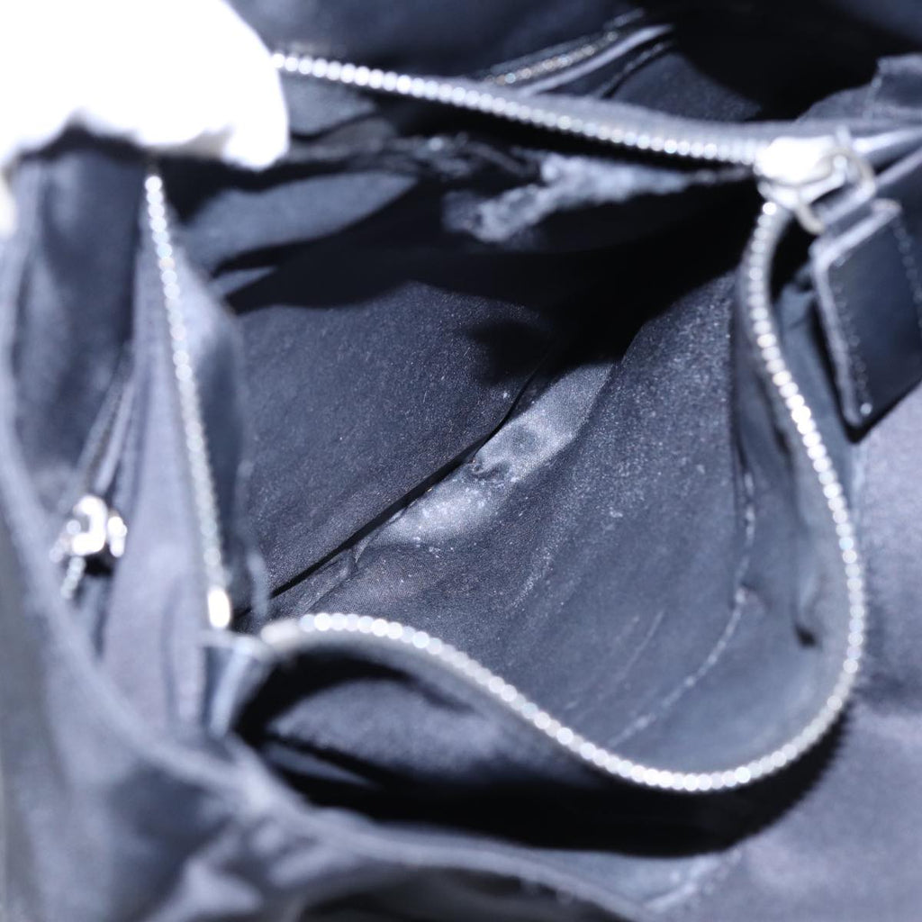 FENDI Tote Bag Nylon Silver Blackfm3779
