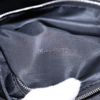 FENDI Tote Bag Nylon Silver Blackfm3779