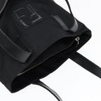 FENDI Tote Bag Nylon Silver Blackfm3779
