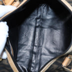 FENDI Zucca Canvas Hand Bag Brown Black goldfm3783