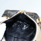 FENDI Zucca Canvas Hand Bag Brown Black goldfm3783