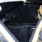 FENDI Zucca Canvas Hand Bag Brown Black goldfm3783