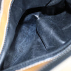 FENDI Zucca Canvas Hand Bag Brown Black goldfm3783