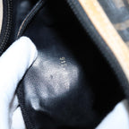 FENDI Zucca Canvas Hand Bag Brown Black goldfm3783