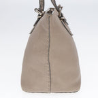 FENDI Celeria Tote Bag Leather Silver Silver Tonefm3806