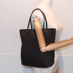 FENDI Zucchino Canvas Tote Bag Brown Black Silverfm3814