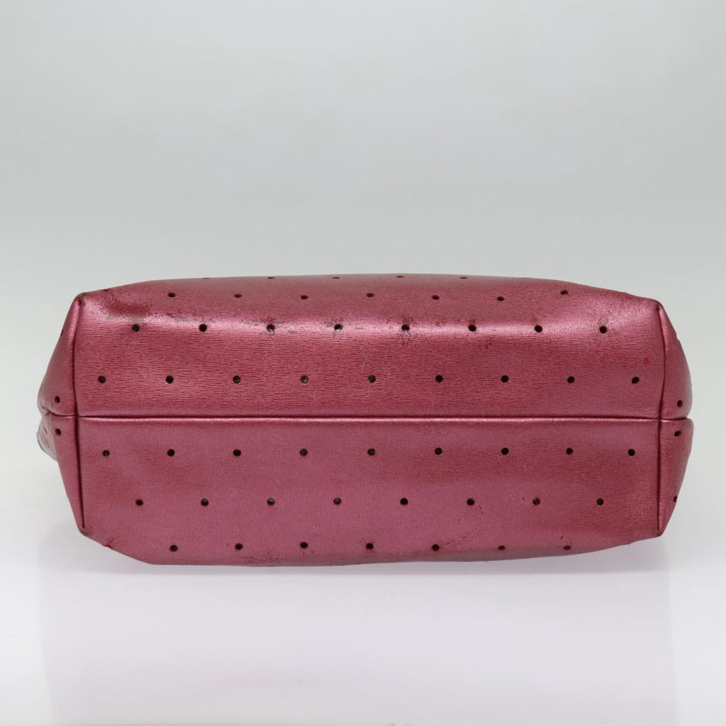 FENDI Tote Bag Leather Pink Goldfm3867
