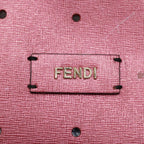 FENDI Tote Bag Leather Pink Goldfm3867