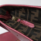 FENDI Tote Bag Leather Pink Goldfm3867