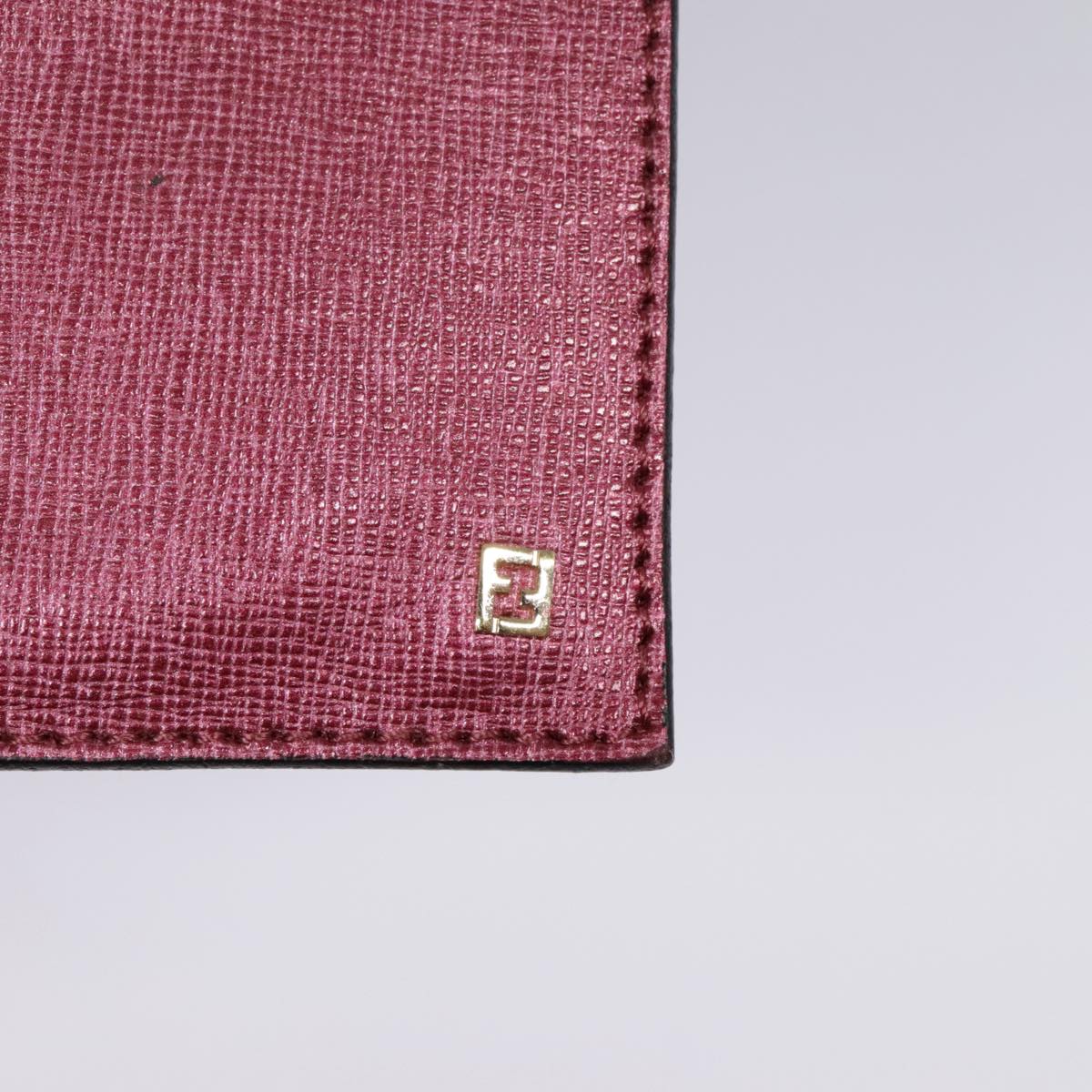 FENDI Tote Bag Leather Pink Goldfm3867