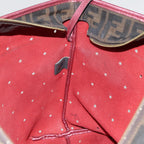 FENDI Tote Bag Leather Pink Goldfm3867