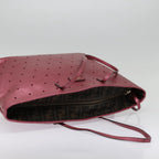 FENDI Tote Bag Leather Pink Goldfm3867