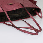 FENDI Tote Bag Leather Pink Goldfm3867