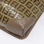 FENDI Zucchino Canvas Shoulder Bag Vintage Beigefm3888