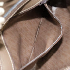 FENDI Zucchino Canvas Shoulder Bag Vintage Beigefm3888