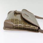 FENDI Zucchino Canvas Shoulder Bag Vintage Beigefm3888