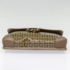 FENDI Zucchino Canvas Shoulder Bag Vintage Beigefm3888