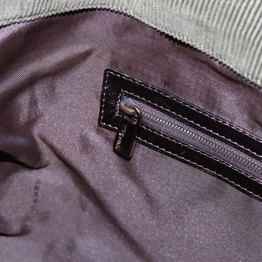 FENDI Tote Bag Corduroy Khakifm3899