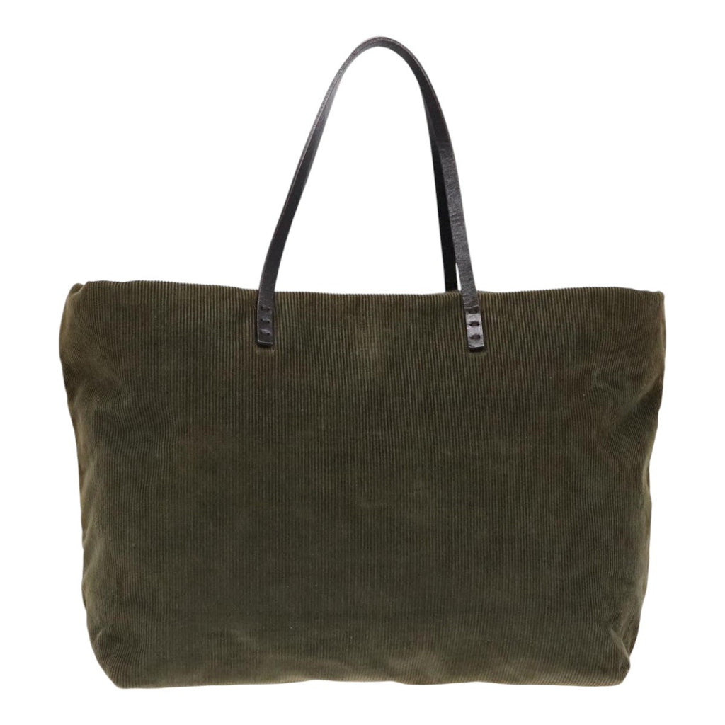 FENDI Tote Bag Corduroy Khakifm3899
