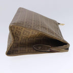 FENDI Zucchino Canvas Clutch Bag Beigefm3916