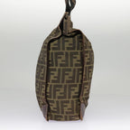 FENDI Zucca Canvas Tote Bag Brown Blackfm4146
