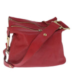 Chloe Paddington Shoulder Bag Leather Red Gold fm4172