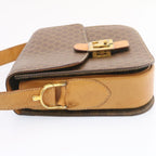 CELINE Horse Carriage Macadam Canvas Shoulder Bag Brown  fm673
