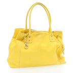 CELINE Shoulder Bag Leather Yellow  fm965