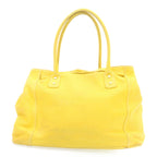 CELINE Shoulder Bag Leather Yellow  fm965